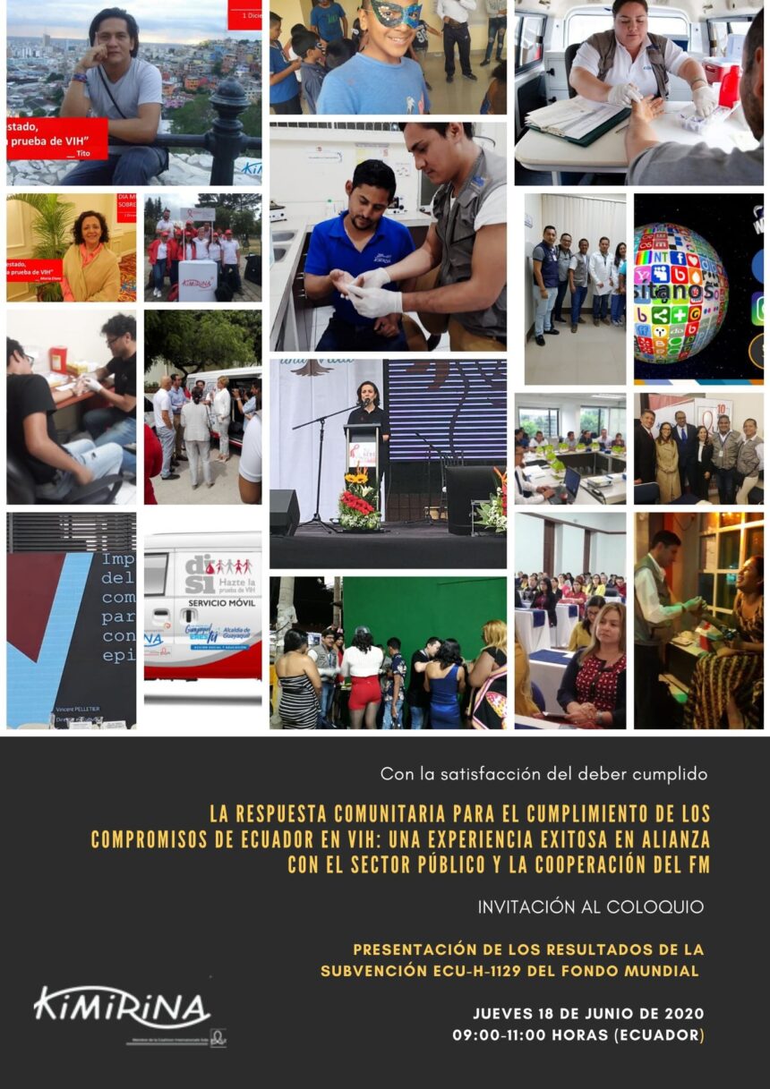 La respuesta comunitaria para el cumplimiento de los compromisos del Ecuador en VIH: una experiencia exitosa en alianza con el sector público y la cooperación del Fondo Mundial